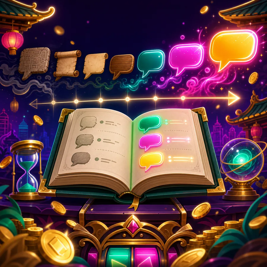 Ilustrasi editorial Dewawin365: Perubahan Istilah dalam Dunia Game Online